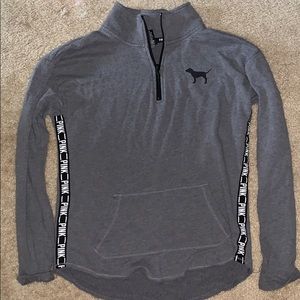 Pink quarter zip sweater